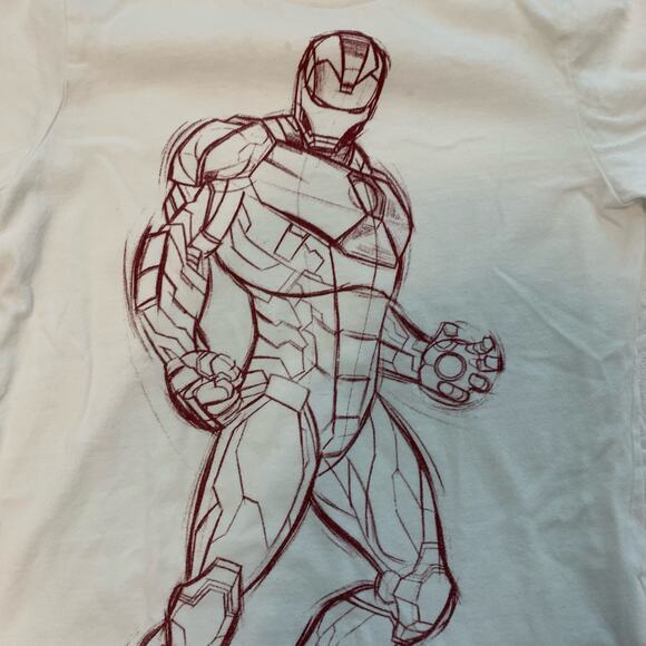 GAP Marvel White Iron Man T-Shirt - Picture 2 of 5